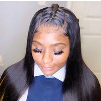 Straight Closure wig